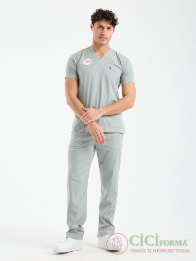 Erkek Gri Renk Hastane Forması