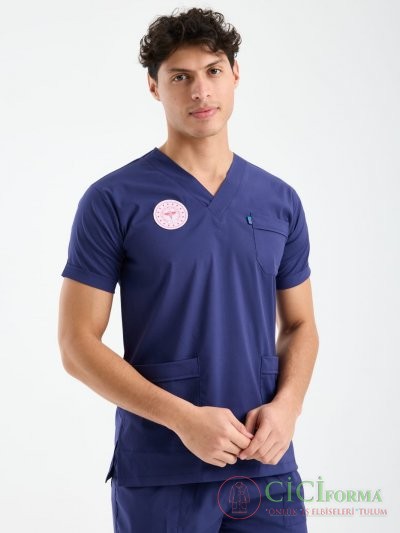 Erkek Lacivert Renk Hastane Forması