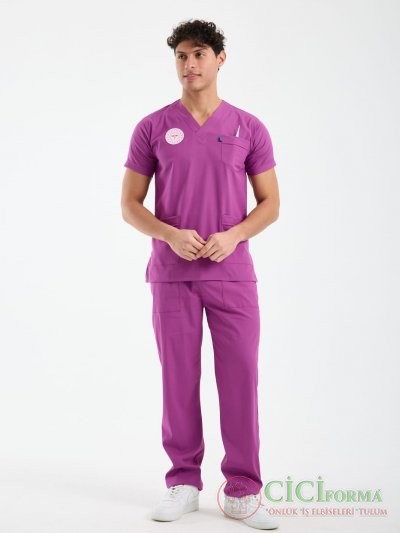 Erkek Mor Hastane Forması