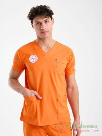 Erkek Turuncu Hastane Forması