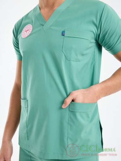 Erkek Yeşil Renk Hastane Forması