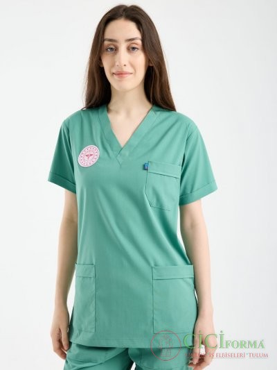 Bayan Yeşil Renk Hastane Forması